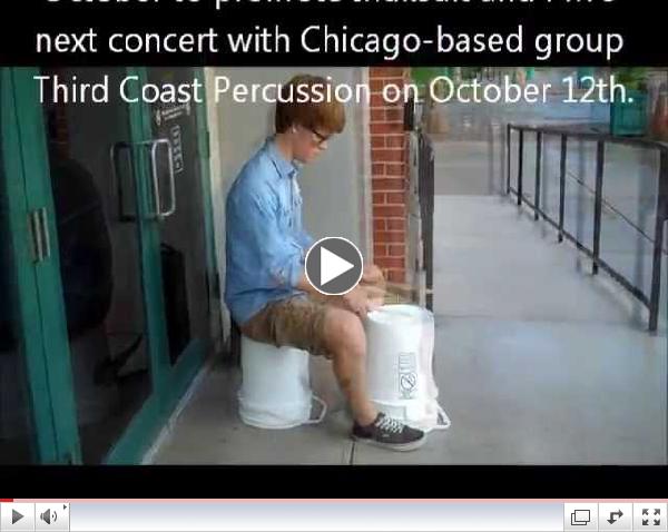 Present Music Pop-up Percussionist