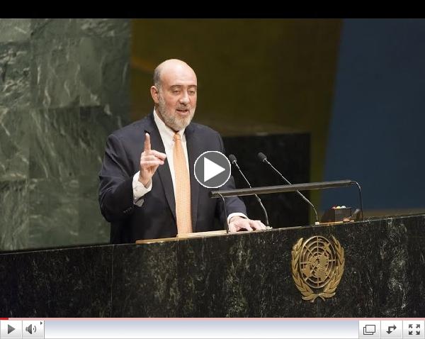 Amb. Prosor addresses UNGA debate on the Question of Palestine