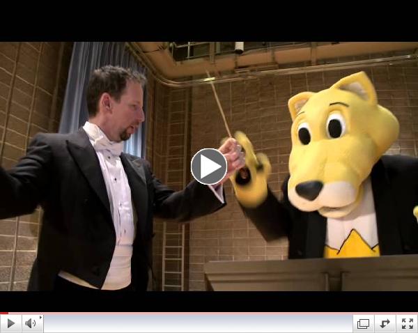 Denver Nuggets Rocky conducts the Colorado Symphony