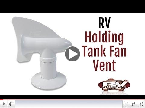 RV holding tank fan vent