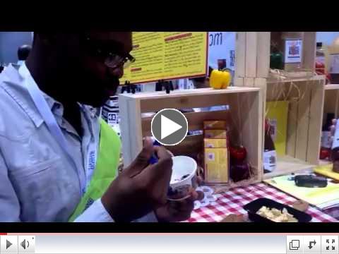 Ice cream and Gayle's Sweet 'N' Sassy BBQ Sauce