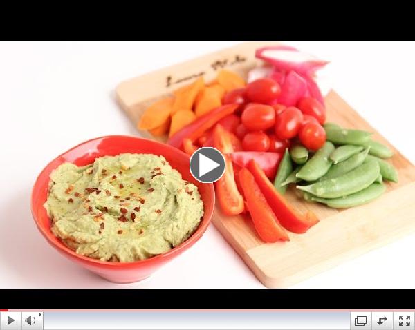 Homemade Avocado Hummus Recipe - Laura Vitale - Laura in the Kitchen Episode 802