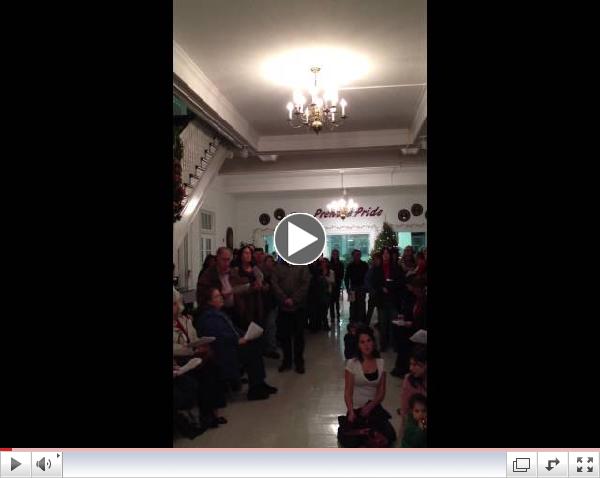 2012 Prendie Singing on the Stairs - Carol of the Bells