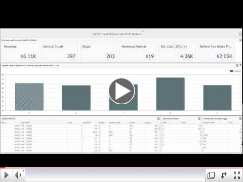 Service Route Revenue And Profit Analysis 