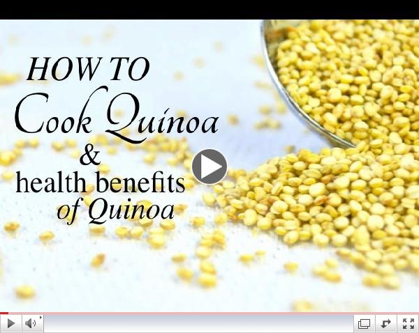 How to Cook Quinoa & Health Benefits of Quinoa