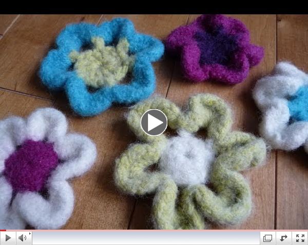How to Crochet Whimsical Felted Flower