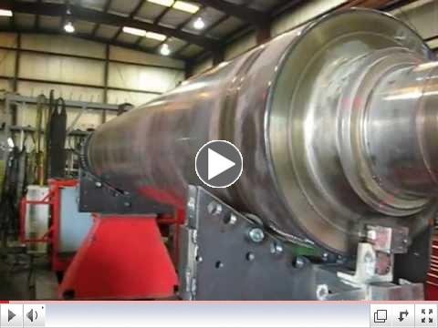 Large Shaft Repair - 40,000 Pound Shaft Repair Portable Lathe