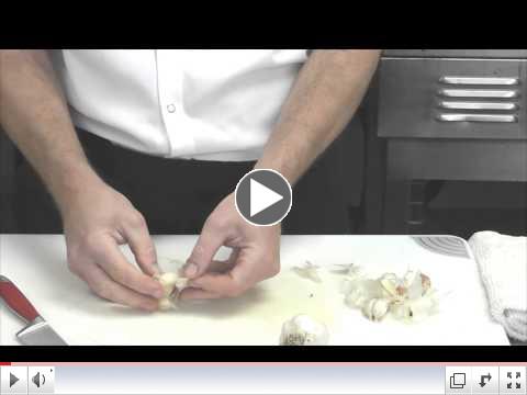 Working with Garlic: Removing paper, slicing, making paste -- Peter Robertson, RPs Pasta