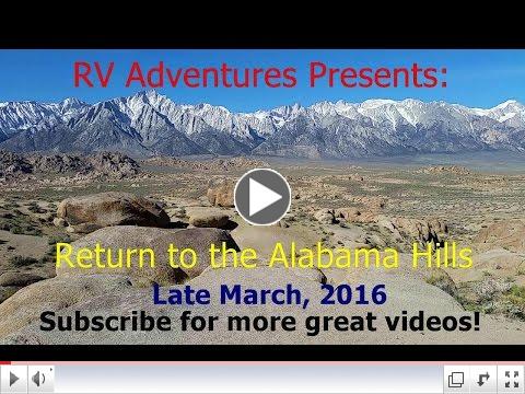 RV Adventures: Return to the Alabama Hills