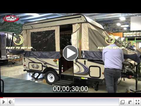 Tent trailer camping in 0 to 60 seconds