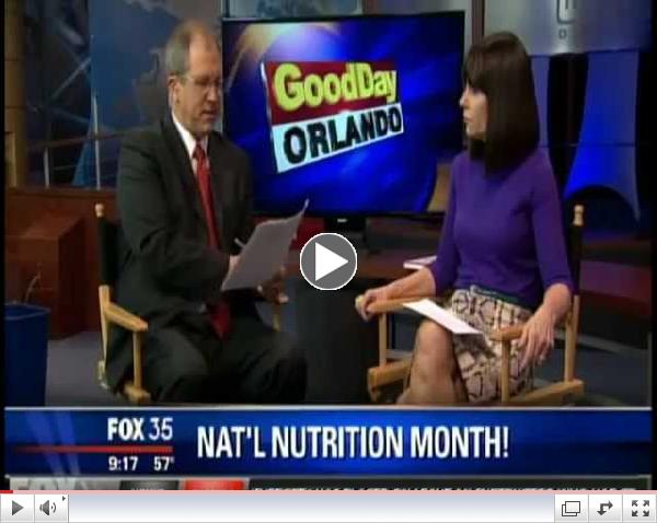 Carol Cottrill on FOX 35 - 'National Nutrition Month'