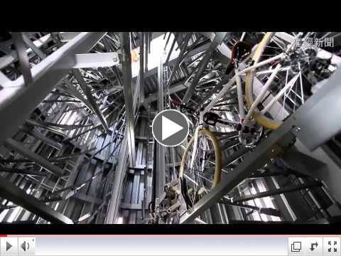 Underground bicycle parking systems
