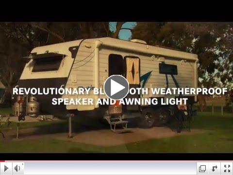 KING RV Media Outdoor Speaker & Awning Light