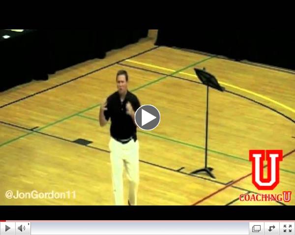 Jon Gordon, New York Times Best Selling Author, speaking at Coaching U LIVE 2012