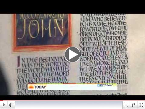 The Saint John's Bible on NBC Today Show