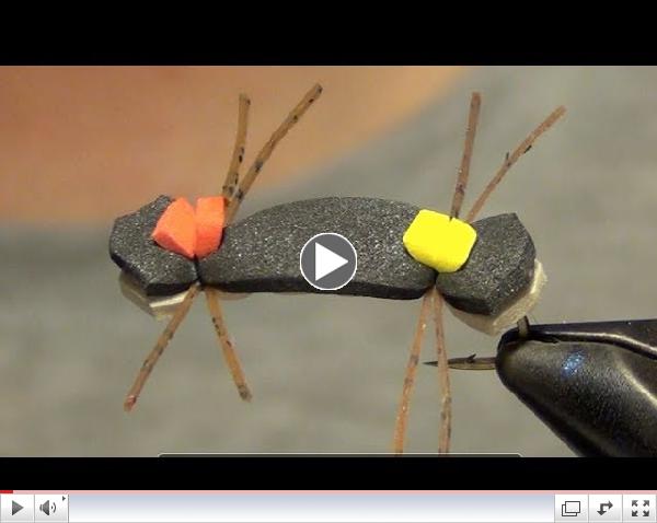 Chernobyl Foam Ant Fly Tying Instructions and Tutorial