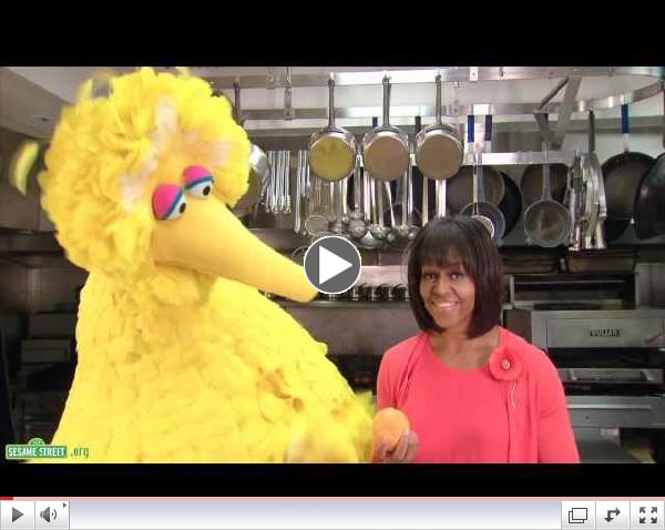 Sesame Street: First Lady Michelle Obama and Big Bird Team Up to Help Get Kids Healthy