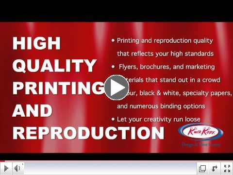 Kwik Kopy Design and Print Centre Charlottetown's Services