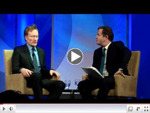 Conan O'Brien Interviewed by Piers Morgan on his Social TV Strategy at The Cable  Show 2012