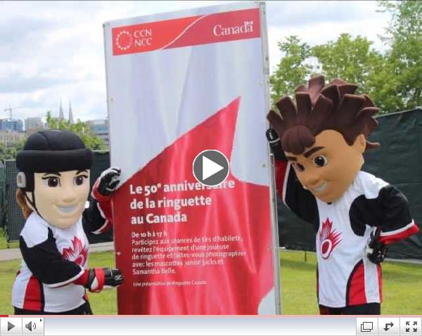 CANADA DAY 2013 - Ringette booth at Jacques Cartier Park