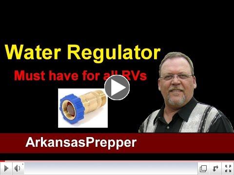 RV water regulator is a must have