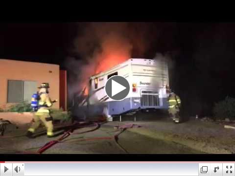 RV fire on Tucson's northwest side 