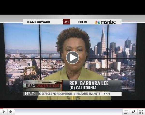 MediaOne Services - Congresswoman Barbara Lee 06/22/14