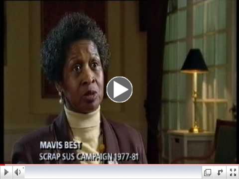 Black British Civil Rights Hero Mavis Best Leader of Scrap Sus speaks on Friday 13 May 2011