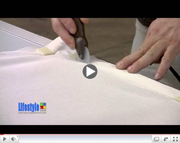 Technique for Installing SuperScreen Material
