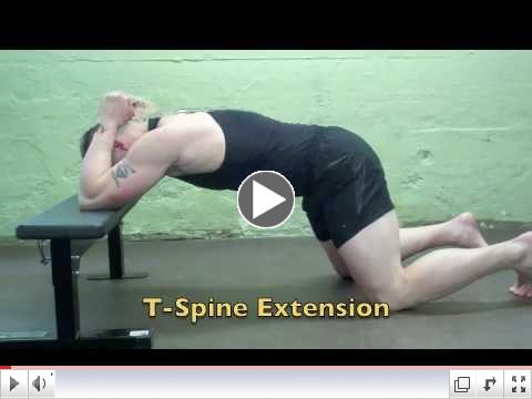 Mobility: T-Spine Extension www.chadwaterbury.com