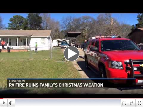 Family Loses RV in Fire 