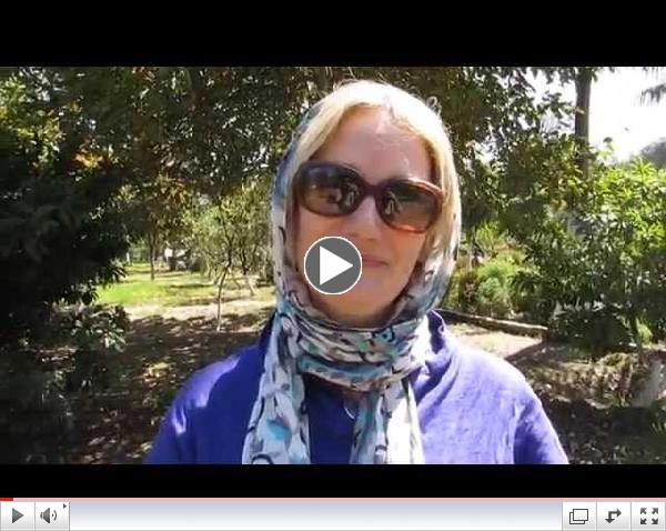 Victoria Finlay at Naulkha Garden, Kiratpur Sahib