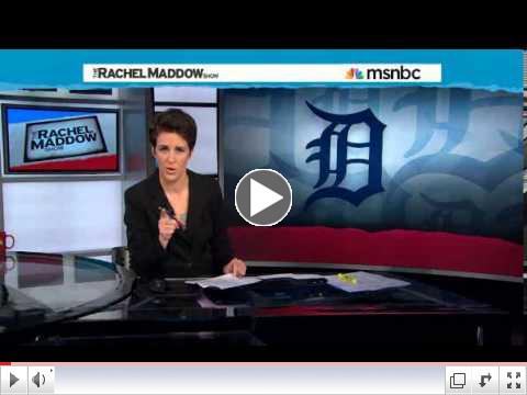 Michigan gives up on democracy - The Rachel Maddow Show (March 1st, 2013)