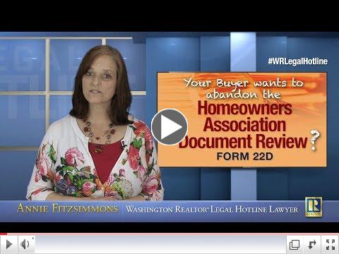 Buyer choosing not to review HOA documents? Part 7