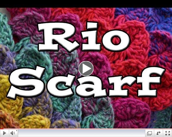 How To Crochet Crocodile Stitch Scarf