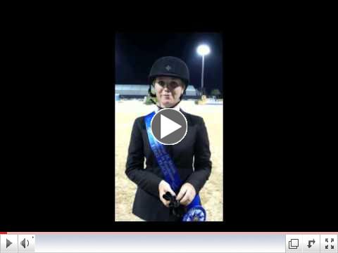 Elizabeth Benson talks about her win in the George Morris Excellence in Equitation presented by Artisan Farms