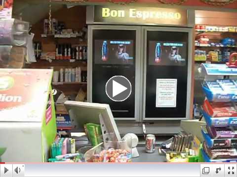 Lucozade Black Edition C-Store Screen