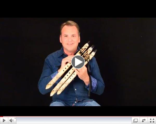 Three Jeff Ball Flutes