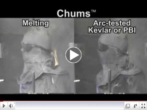 Arc Flash Training on Melting or Kevlar Chums