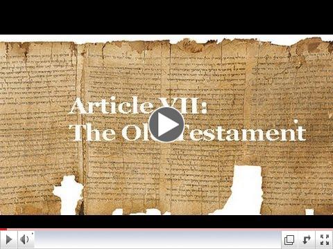 Article 7: The Old Testament