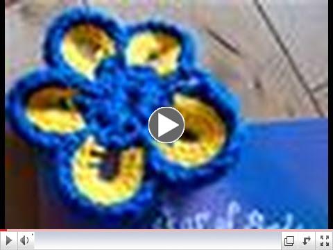 Crochet Smiley Flowers - Large Size - Bernat Pattern
