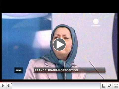 Euro News French - Iranian gathering june 23 2012 Villepinte Paris