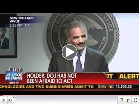 Eric Holder response to criminal contempt charges.