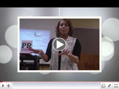 Pam Perry's PR Tips and Talk at Wayne State University 