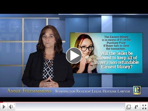 Can Seller Keep Non-refundable Earnest Money in Excess of 5% Purchase Price?