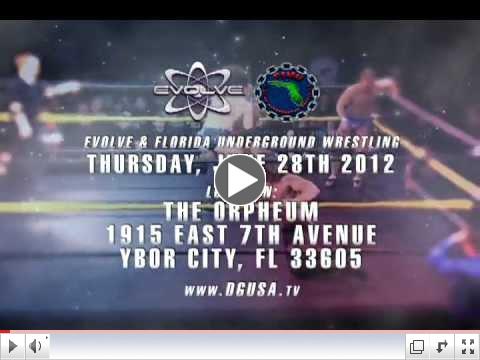Pro Wrestling - EVOLVE/FUW 30 Second Ad For Ybor City, FL On June 28th, 2012