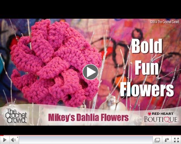 How to Crochet A Dahlia Flower