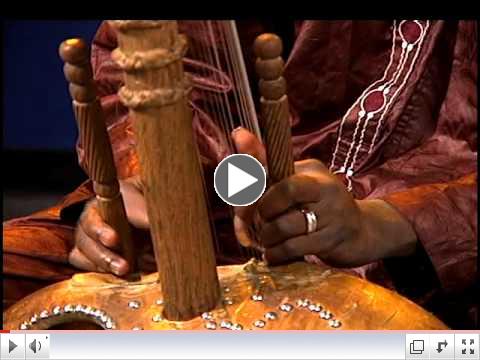 Mali's Mamadou Diabate plays the kora