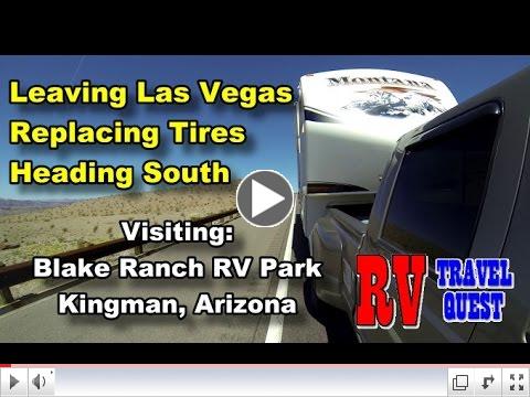 Leaving Las Vegas, replacing tires, heading south