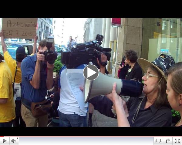 Part VII of Occupy Wells Fargo Vigil to Stop Evictions on April 23, 2013 (Shareholder Edition)